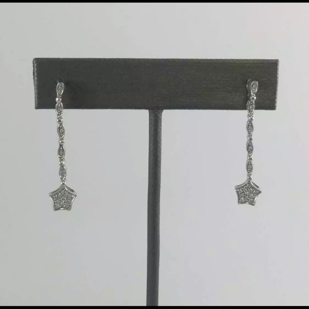 Silver 925 Marked Dangling Earring